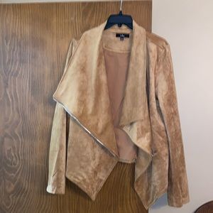 Lulus waterfall camel color jacket size Large